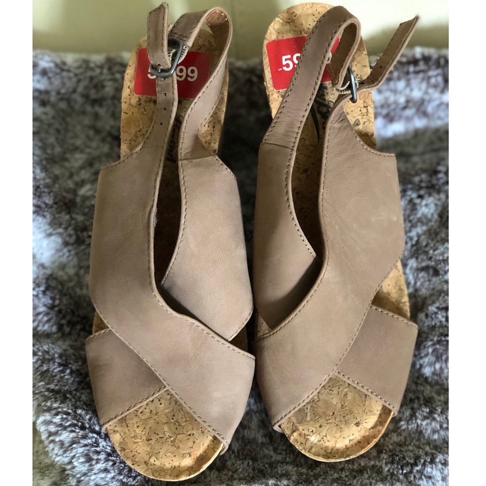 Tan Lucky Brand Wedges